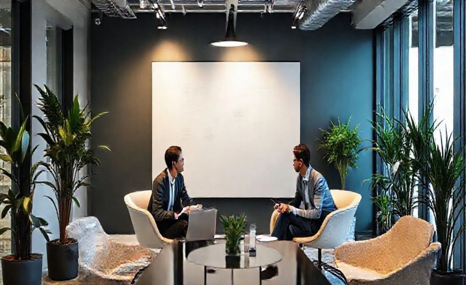 Business strategy consultation modern office